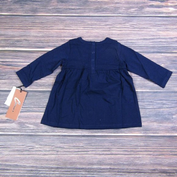 Nordstrom Christina Martinez NEW Toddler Baby 9M Blue Floral Dress Cute Spring - Picture 4 of 4